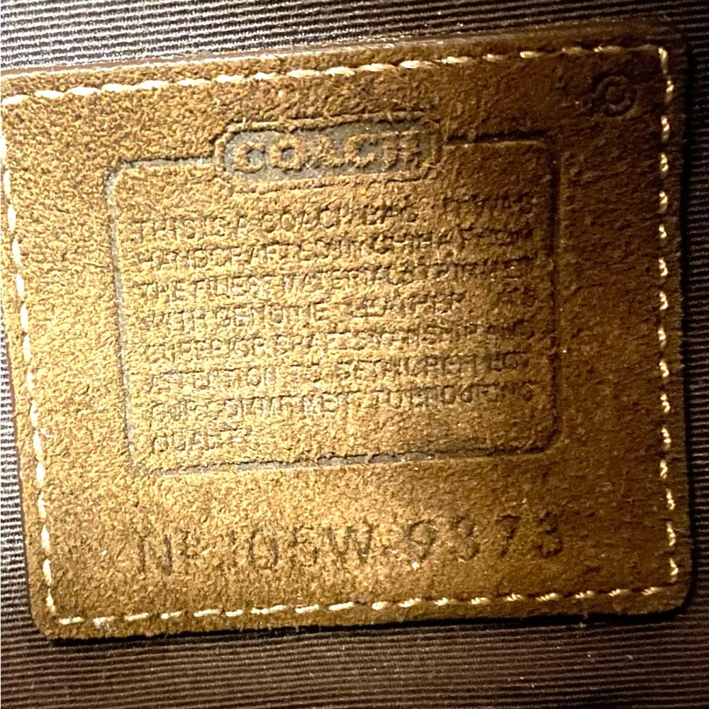 Never Used Vintage Coach Shoulder Bag. Suede Mix Soho. - Picture 9 of 9